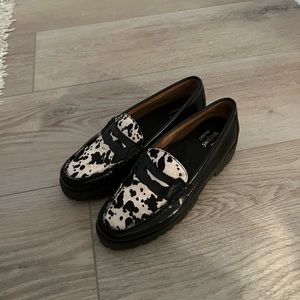 Free People Cow Hide Loafers
